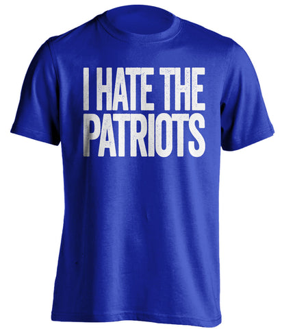 i hate the patriots indianapolis colts blue tshirt