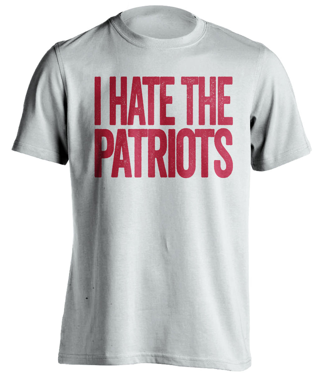 i hate the patriots houston texans white tshirt