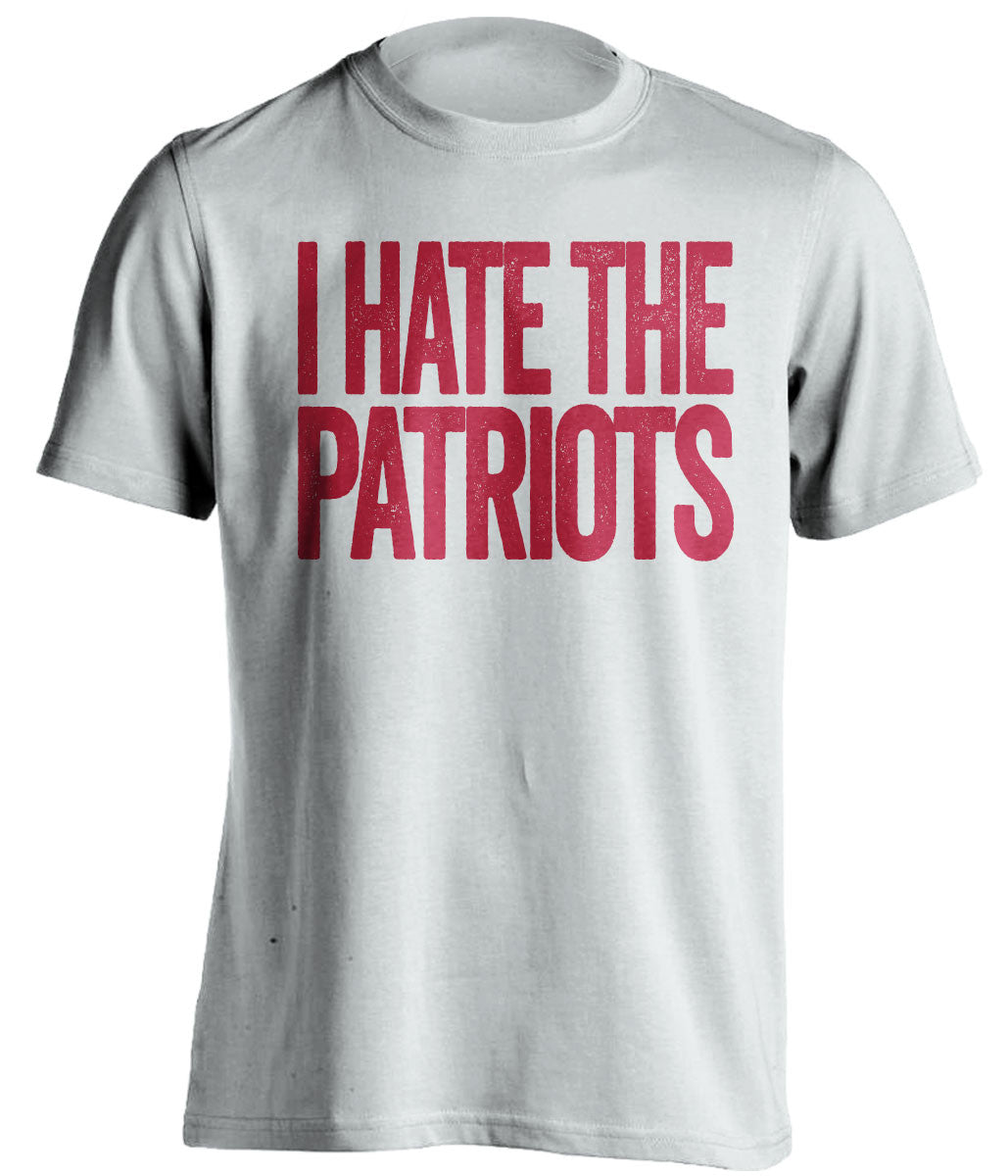 i hate the patriots houston texans white tshirt