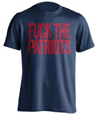fuck the patriots new york giants blue tshirt