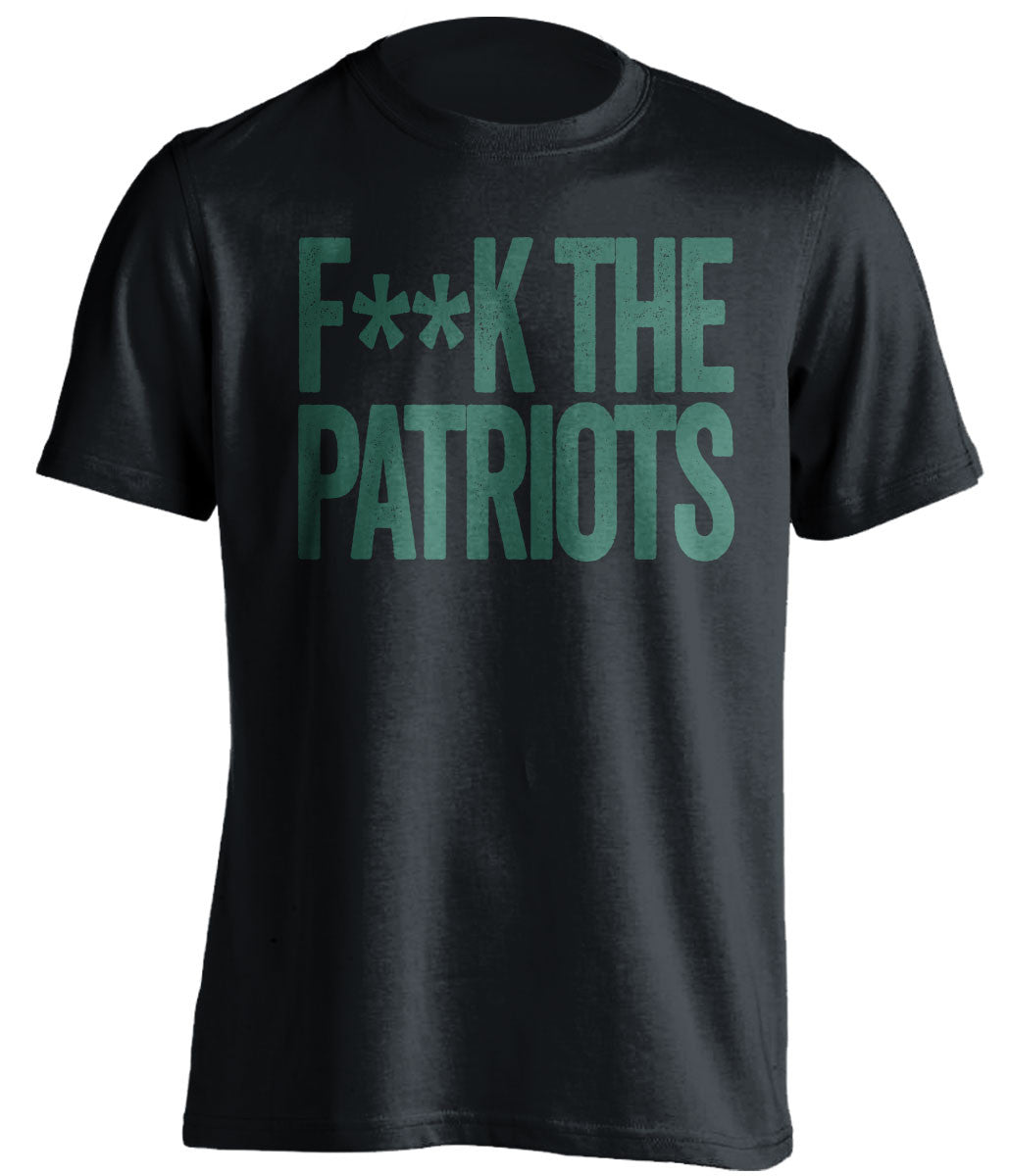 f**k the patriots new york jets black tshirt