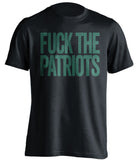 fuck the patriots new york jets black tshirt