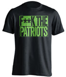 f**k the patriots seattle seahawks black tshirt
