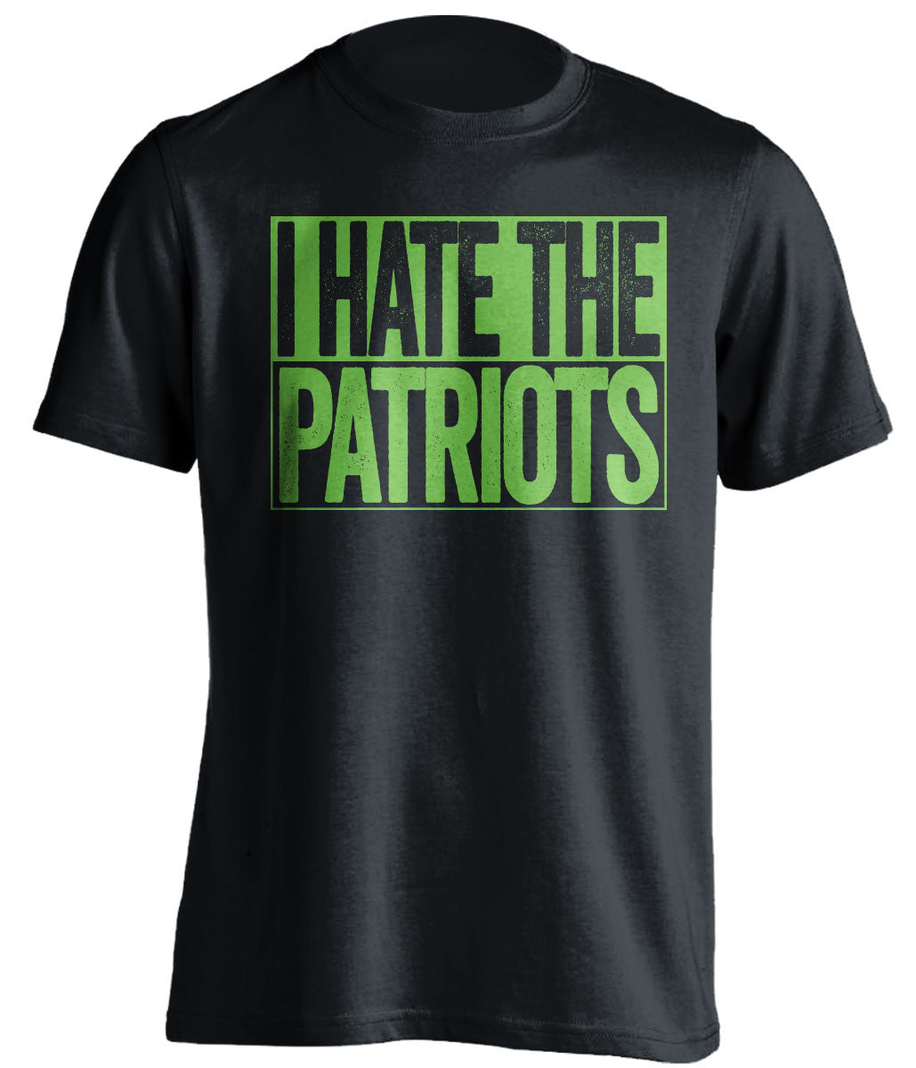 I Hate The Patriots - Seattle Seahawks Fan T-Shirt - Box Design - Beef Shirts