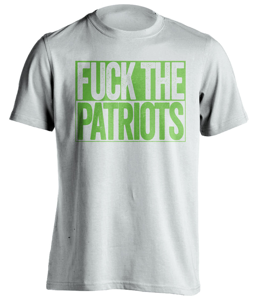 fuck the patriots seattle seahawks white tshirt
