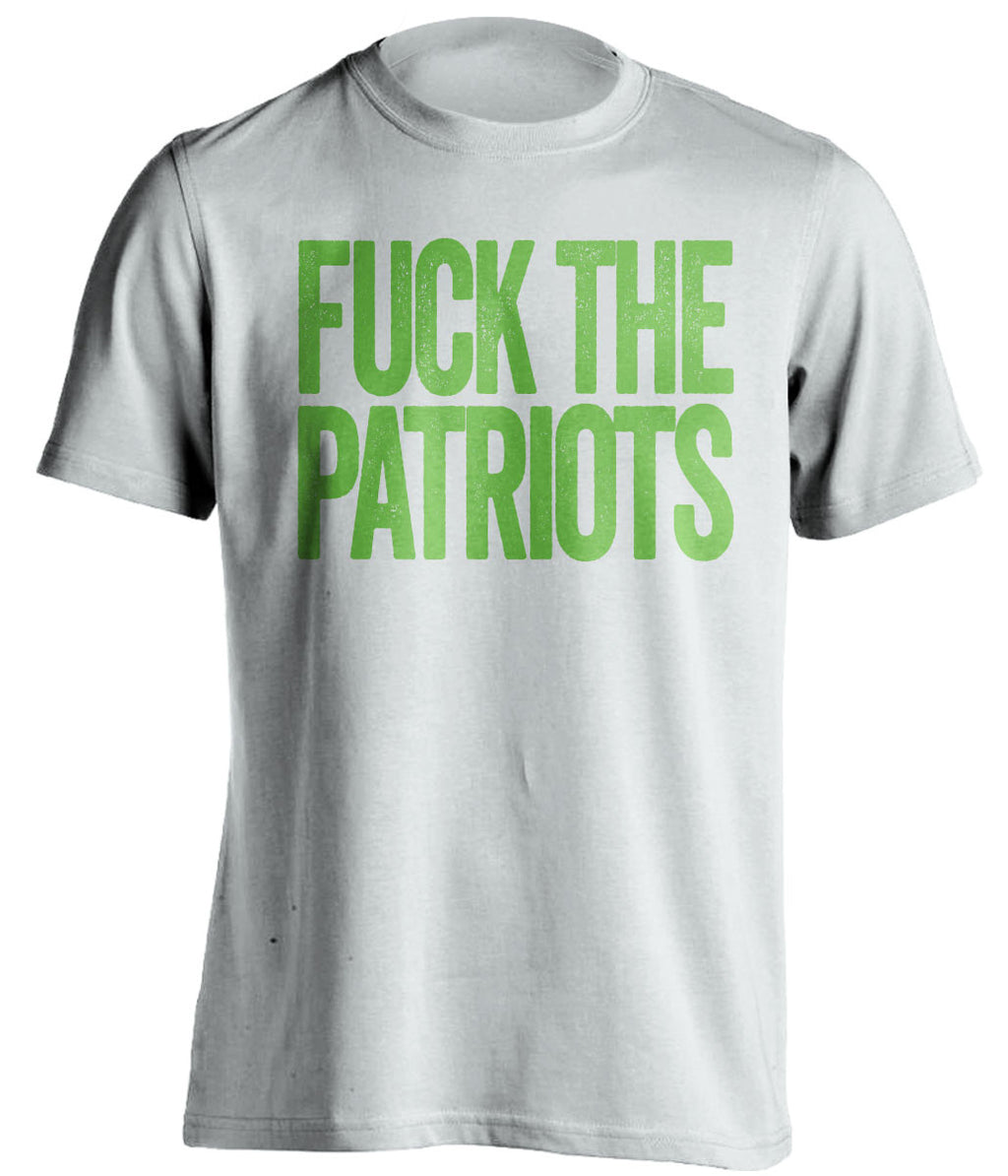 fuck the patriots seattle seahawks white shirt