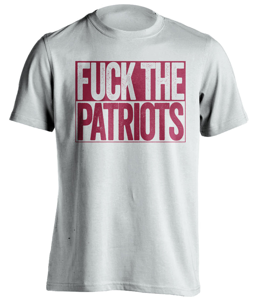 FUCK THE PATRIOTS San Francisco 49ers white TShirt