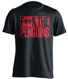 f*ck the penguins washington capitals black shirt