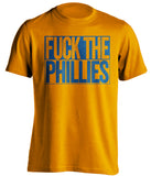 FUCK THE PHILLIES New York Mets orange TShirt