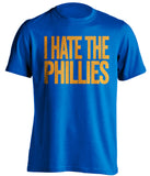 i hate the phillies new york mets blue tshirt