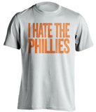 i hate the phillies new york mets white tshirt