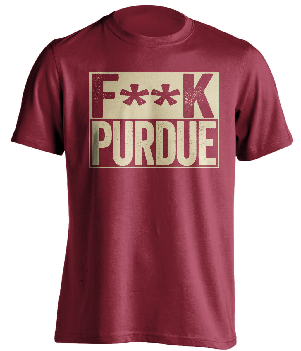 f**k purdue indiana hoosiers red shirt