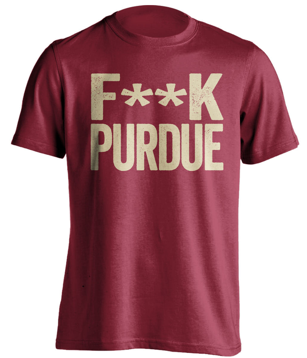 f**k purdue indiana hoosiers red tshirt
