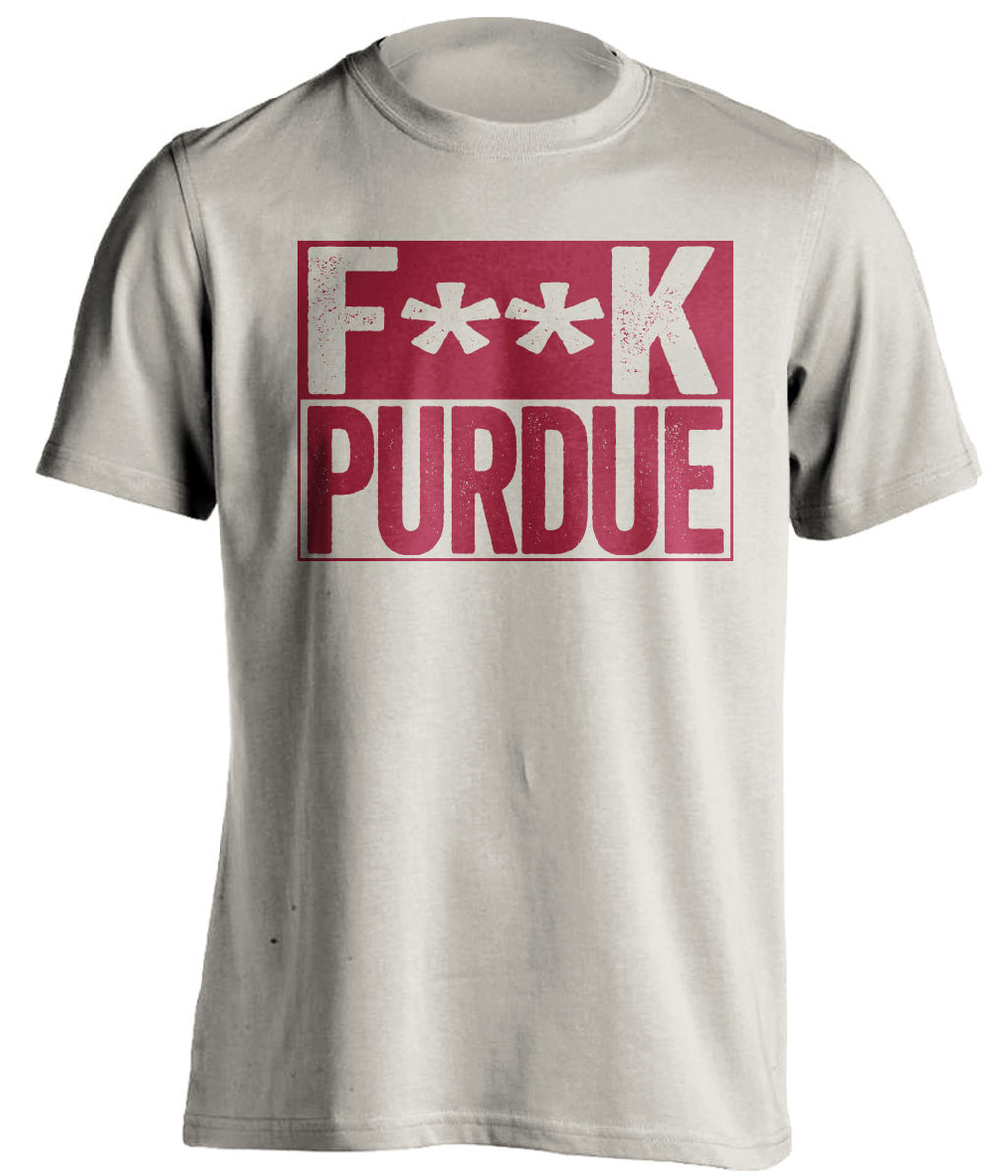 f**k purdue indiana hoosiers cream shirt