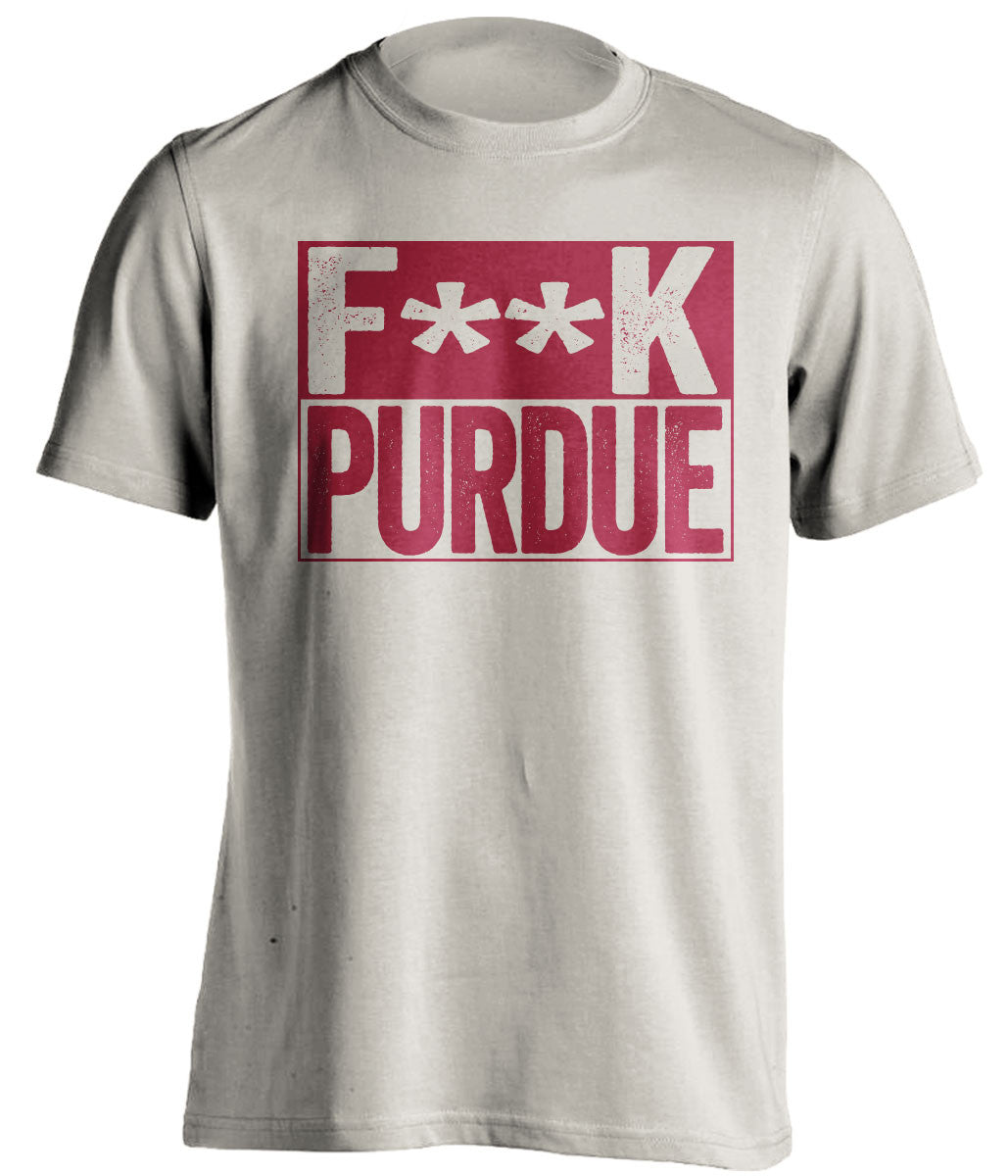 f**k purdue indiana hoosiers cream shirt