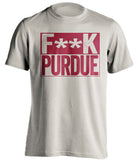 f**k purdue indiana hoosiers cream shirt