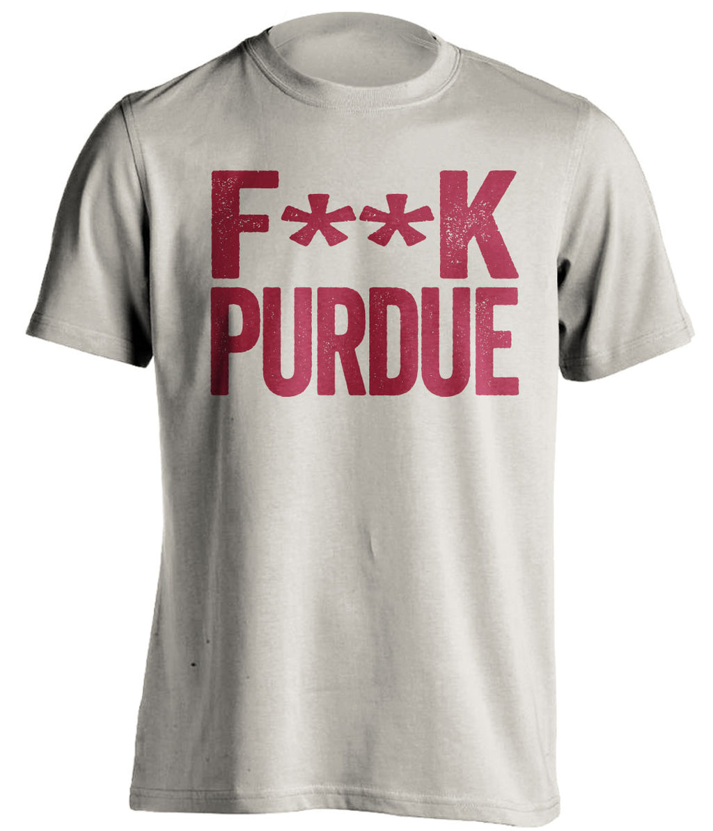 f**k purdue indiana hoosiers cream tshirt