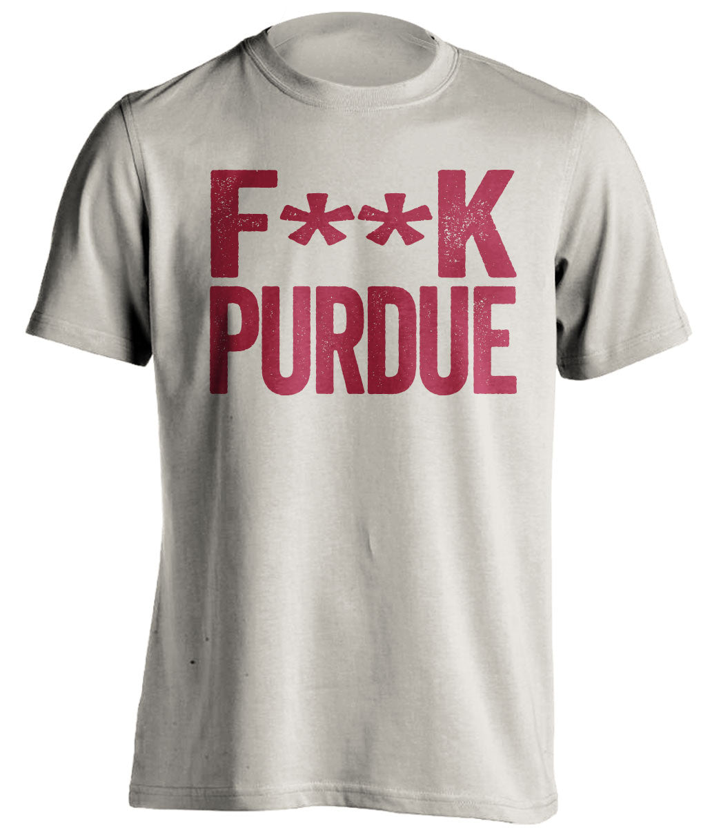 f**k purdue indiana hoosiers cream tshirt