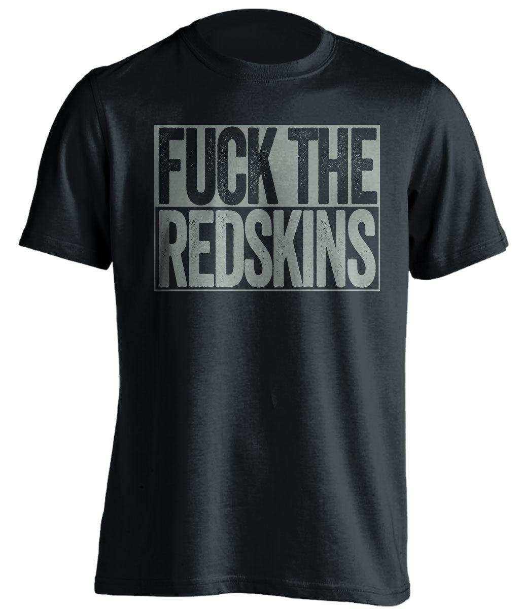 fuck the redskins dallas cowboys black shirt