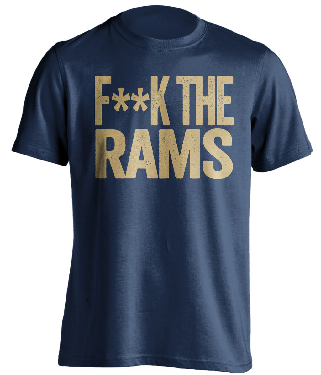 F**K THE RAMS St Louis Rams blue Shirt