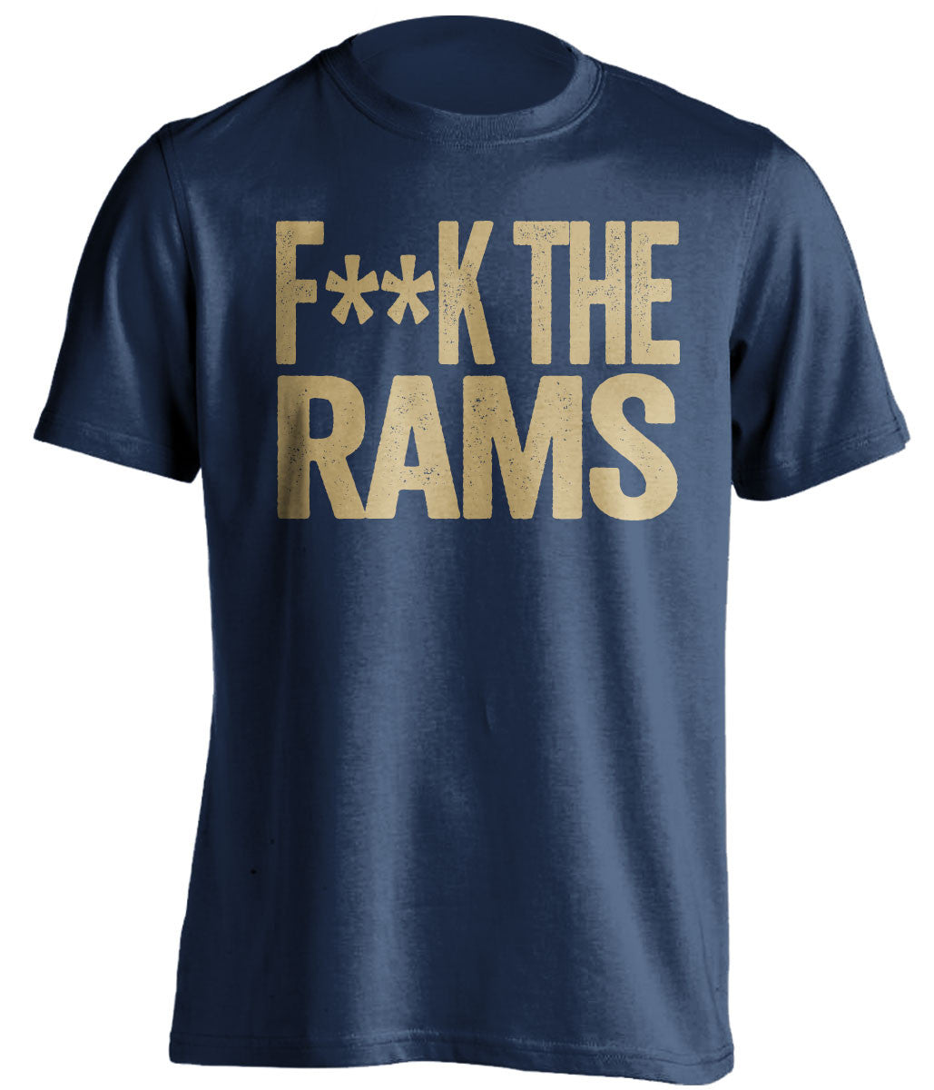 F**K THE RAMS St Louis Rams blue Shirt
