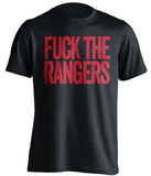 fuck the rangers new jersey devils black tshirt