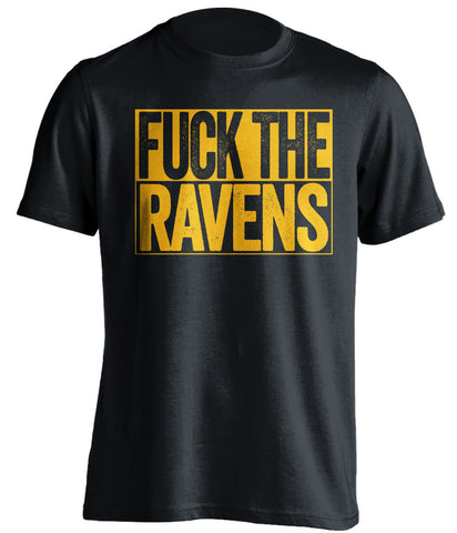 fuck the ravens pittsburgh steelers black shirt