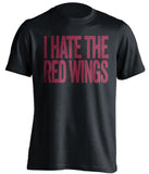 i hate the red wings colorado avalanche black tshirt 