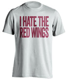 i hate the red wings colorado avalanche white tshirt 