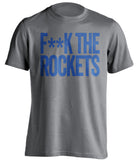 f**k the rockets dallas mavericks grey tshirt