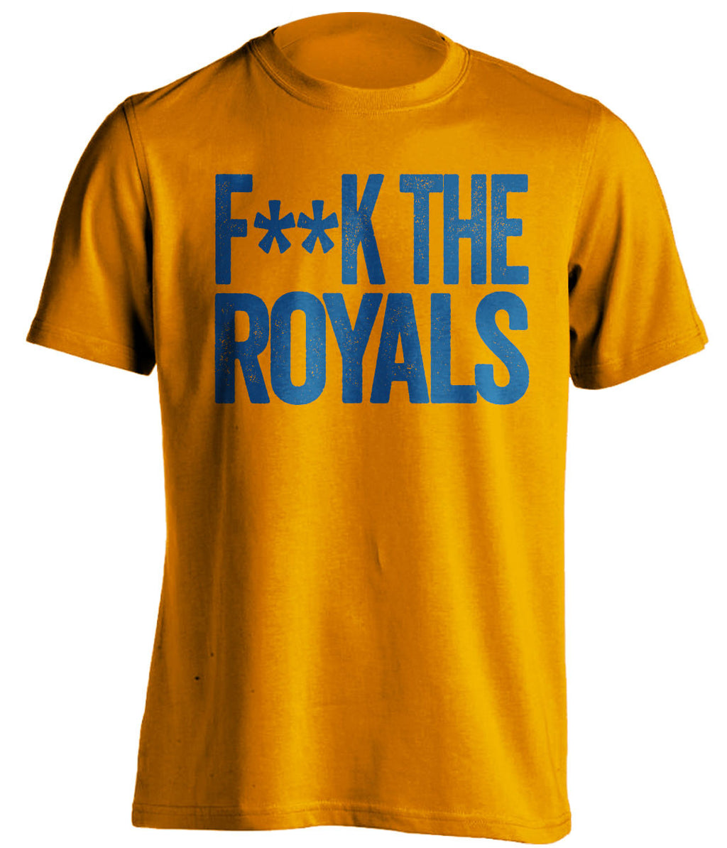 F**K THE ROYALS New York Mets orange Shirt