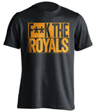 F**K THE ROYALS New York Mets black TShirt