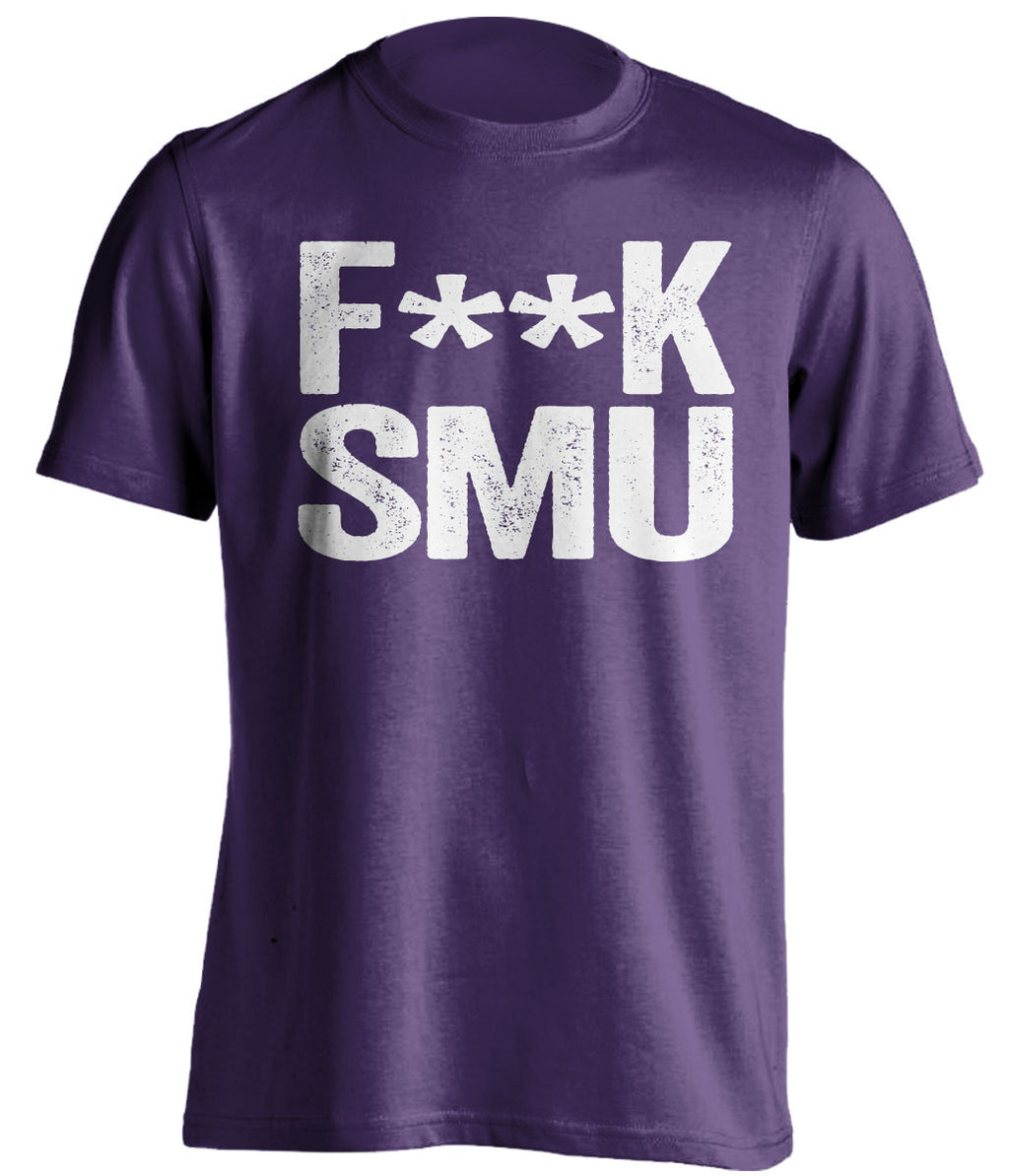 F**K SMU TCU Horned Frogs purple Shirt