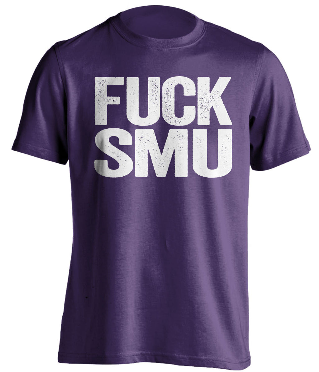 FUcK SMU TCU Horned Frogs purple Shirt