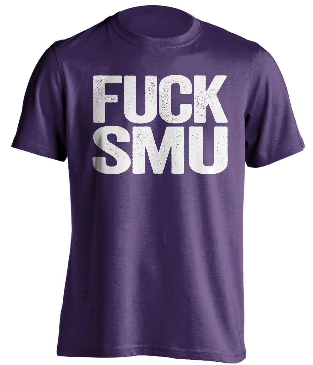 FUcK SMU TCU Horned Frogs purple Shirt