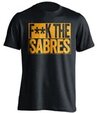 f**k the sabres boston bruins black shirt