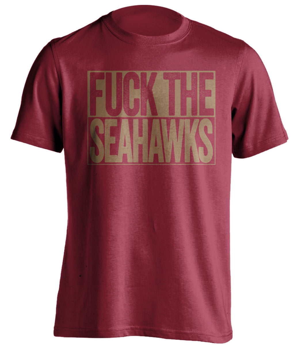 fuck the seahawks san francisco 49ers red shirt
