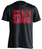 f**k the seahawks new england patriots black shirt