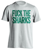 FUCK THE SHARKS Dallas Stars white Shirt
