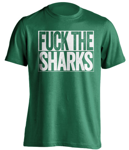 FUCK THE SHARKS Dallas Stars green TShirt