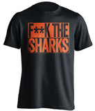 f**k the sharks anaheim ducks black shirt