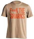 f**k the sharks anaheim ducks gold tshirt