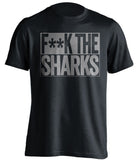 f*ck the sharks los angeles kings black shirt