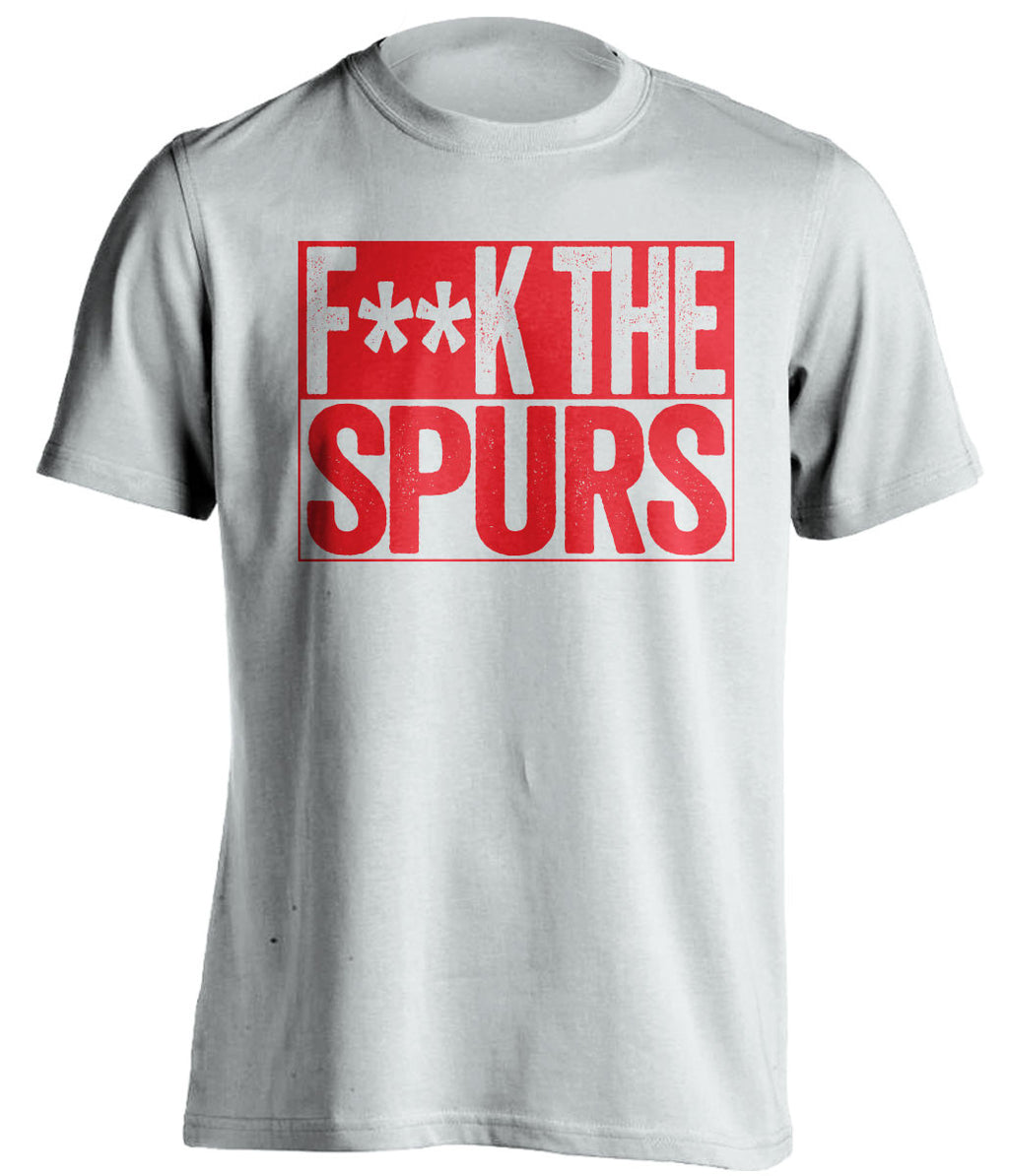 F**K THE SPURS Arsenal FC white TShirt