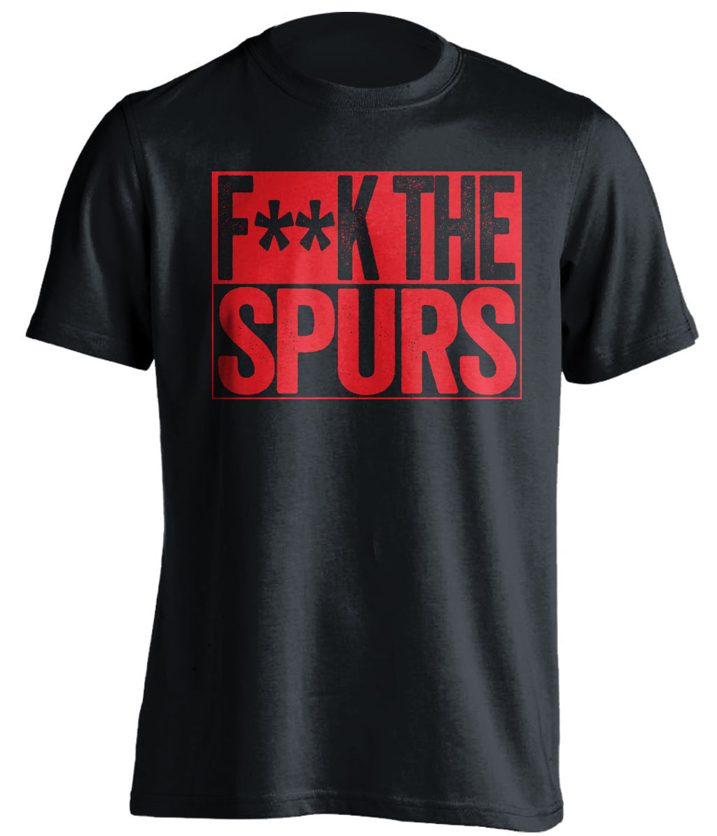 F**K THE SPURS Arsenal FC black TShirt