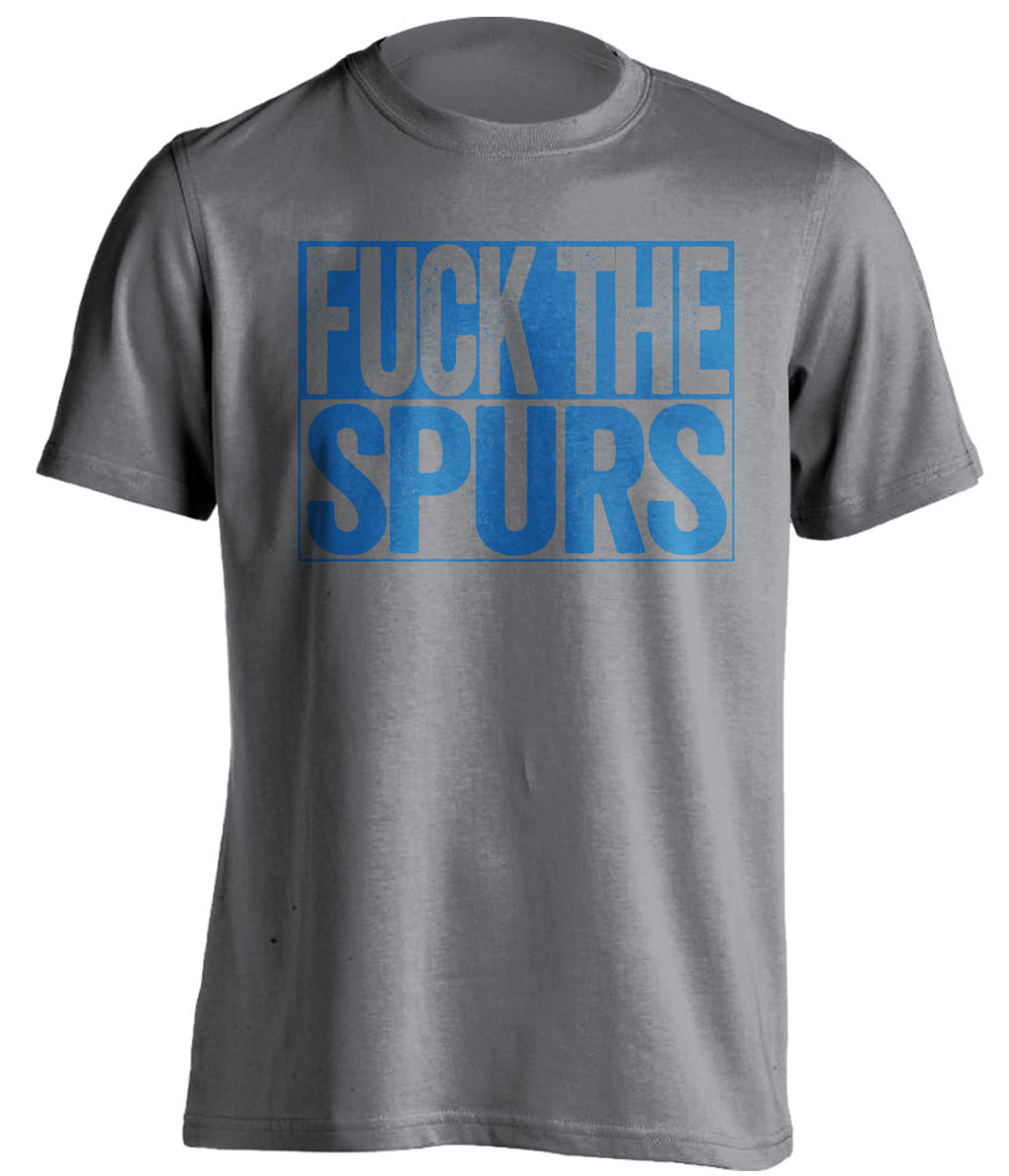 fuck the spurs dallas mavericks grey shirt