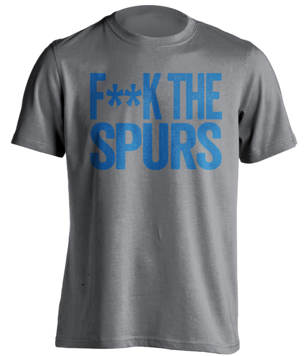 f**k the spurs dallas mavericks grey tshirt