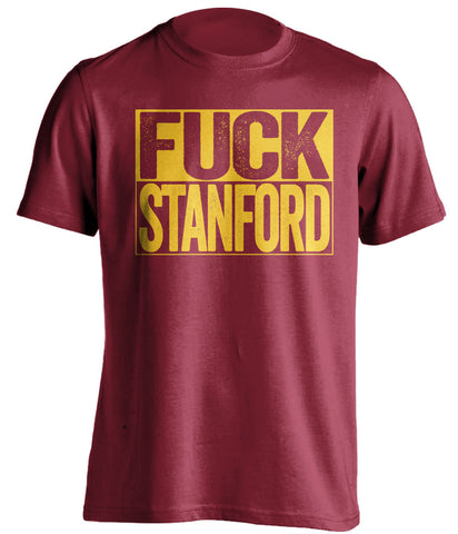 FUCK STANFORD USC Trojans red TShirt