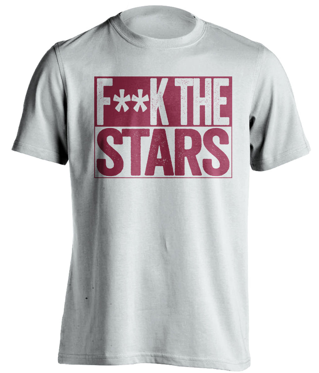 F**K THE STARS Colorado Avalanche white TShirt