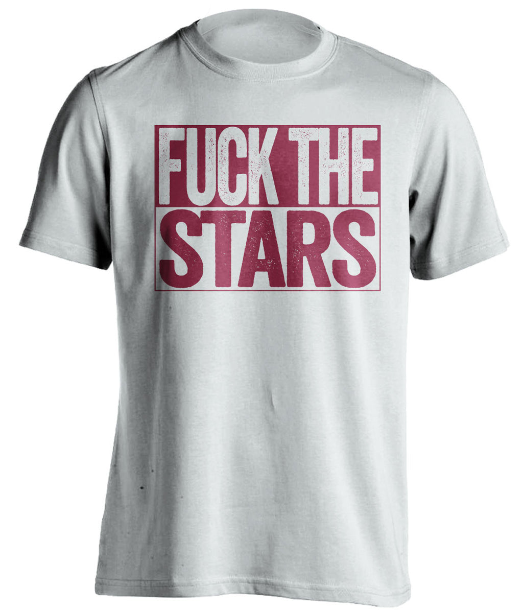 FUCK THE STARS Colorado Avalanche white TShirt